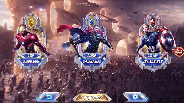 Game slot Avengers tại Zowin
